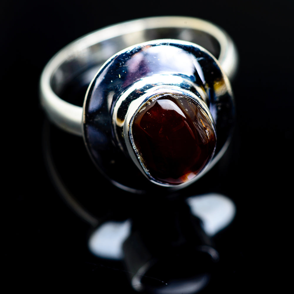 Mexican Fire Agate Rings handcrafted by Anasilvercos - RING975562