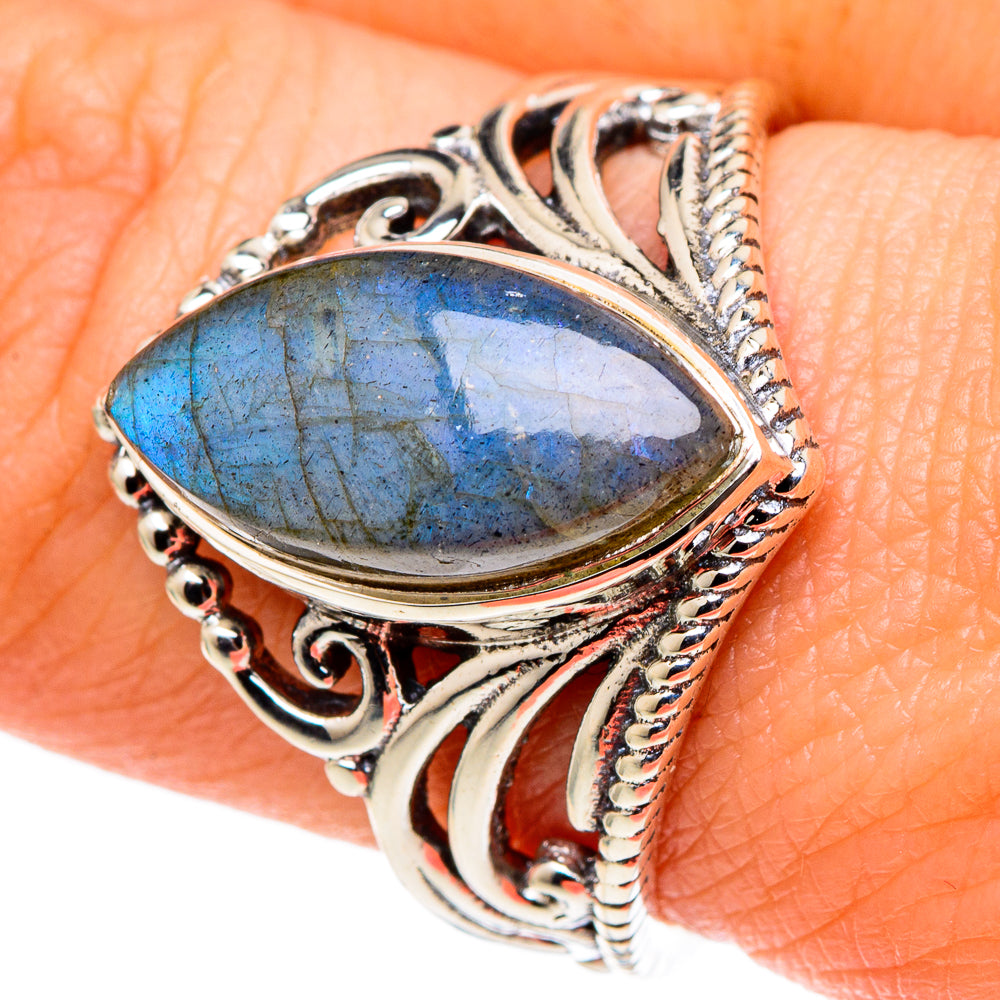 Labradorite Rings handcrafted by Anasilvercos - RING97557