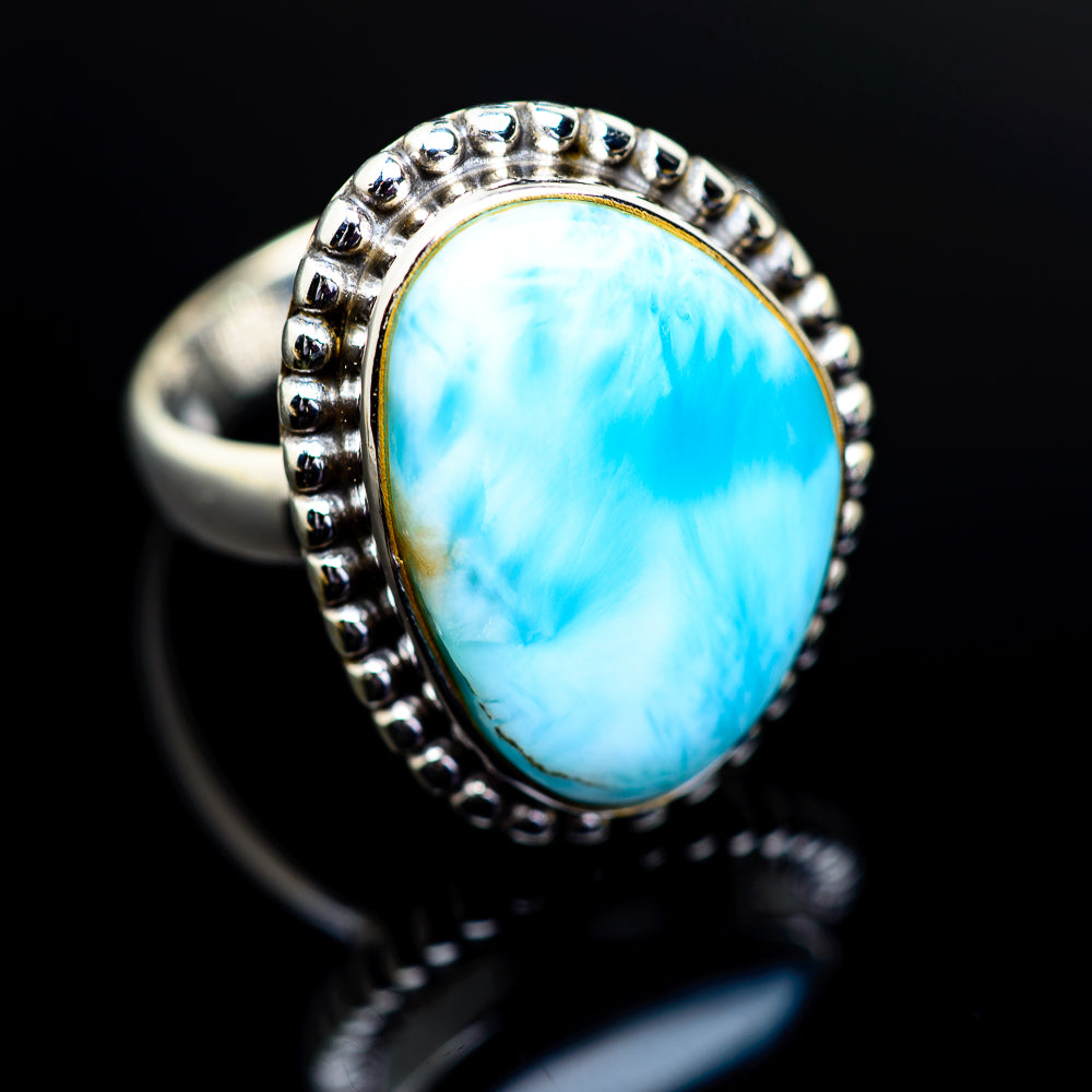 Larimar Rings handcrafted by Anasilvercos - RING975581
