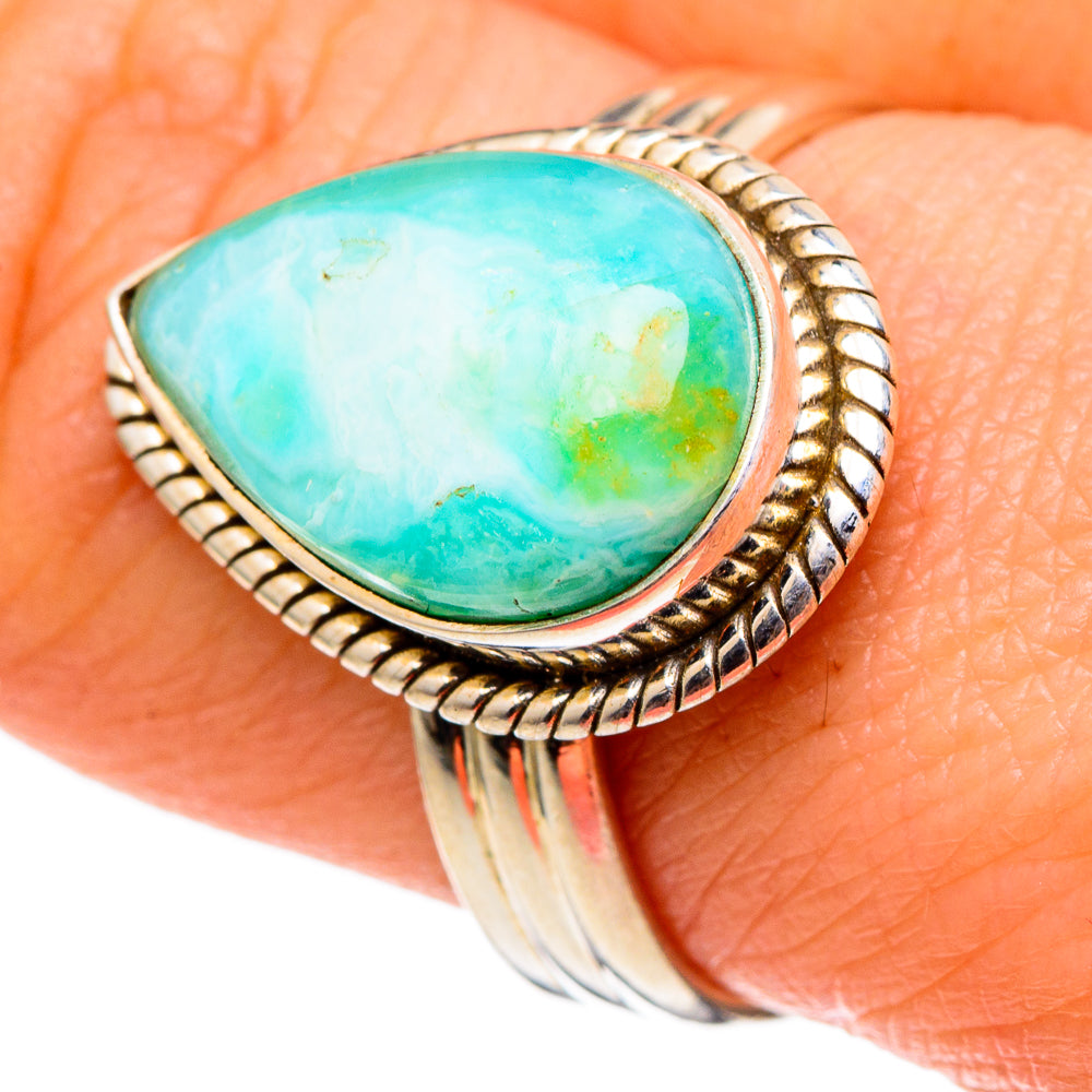 Larimar Rings handcrafted by Anasilvercos - RING97560