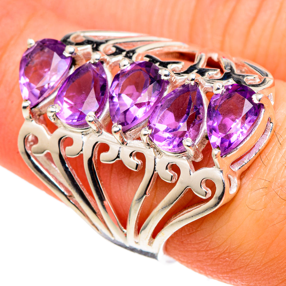 Amethyst Rings handcrafted by Anasilvercos - RING97569