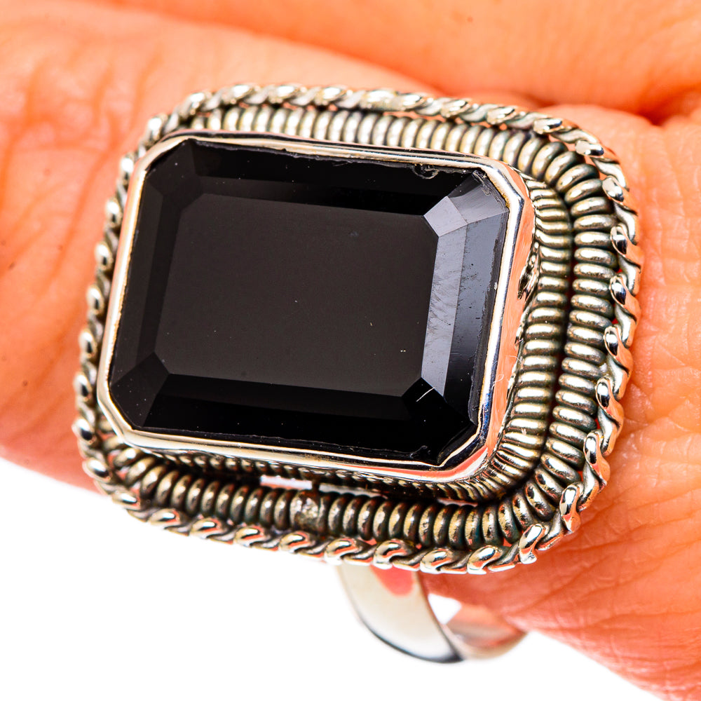 Black Onyx Rings handcrafted by Anasilvercos - RING97573