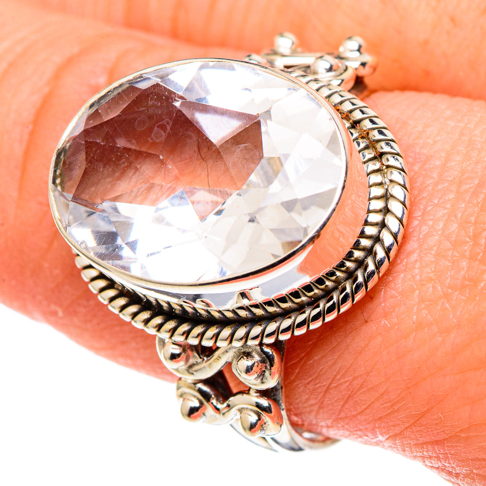White Quartz Rings handcrafted by Anasilvercos - RING97575
