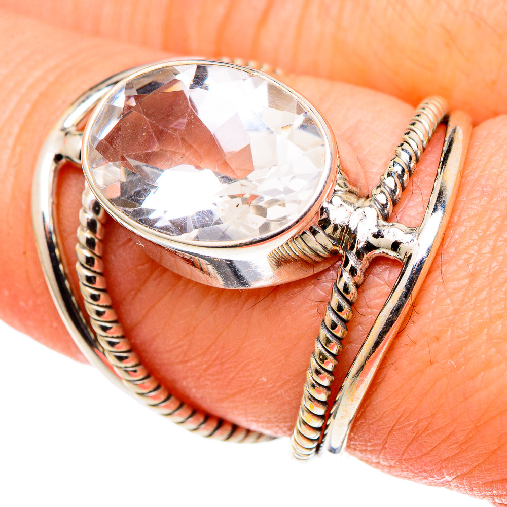 White Quartz Rings handcrafted by Anasilvercos - RING97576