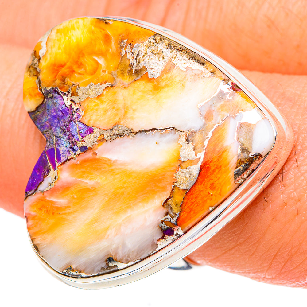 Spiny Oyster Turquoise Rings handcrafted by Anasilvercos - RING97579
