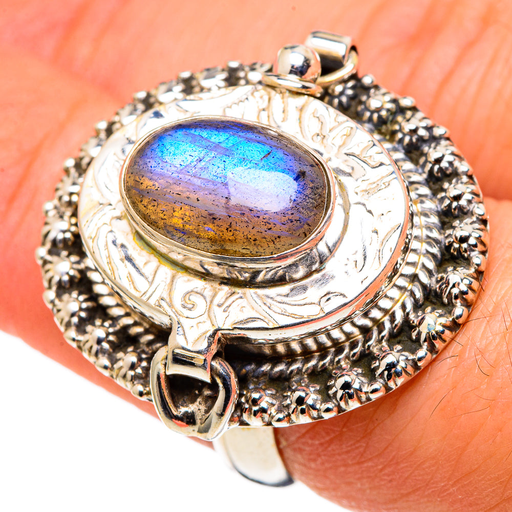 Labradorite Rings handcrafted by Anasilvercos - RING97584