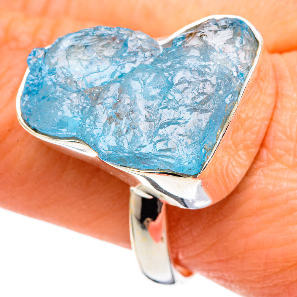 Aquamarine Rings handcrafted by Anasilvercos - RING97587