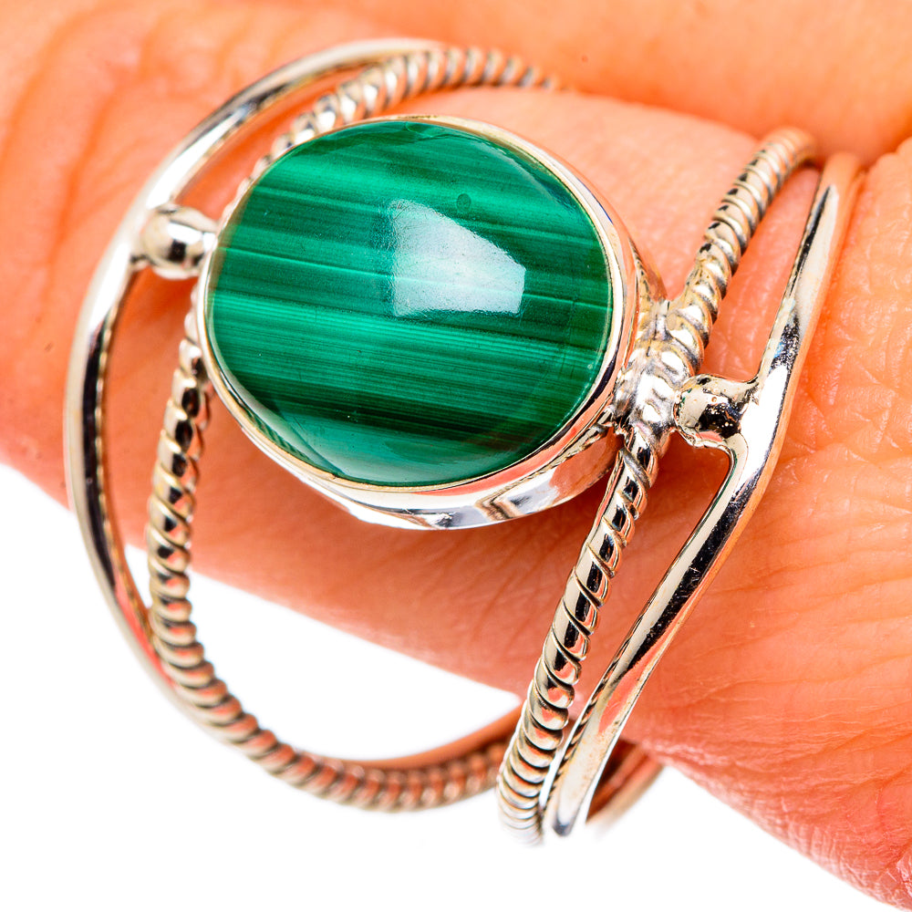 Malachite Rings handcrafted by Anasilvercos - RING97591