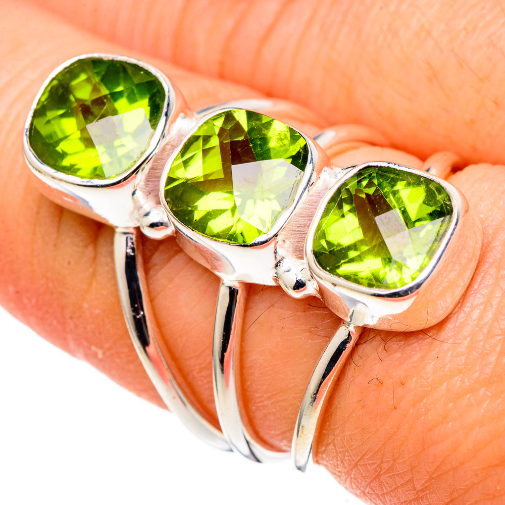 Peridot Rings handcrafted by Anasilvercos - RING97592