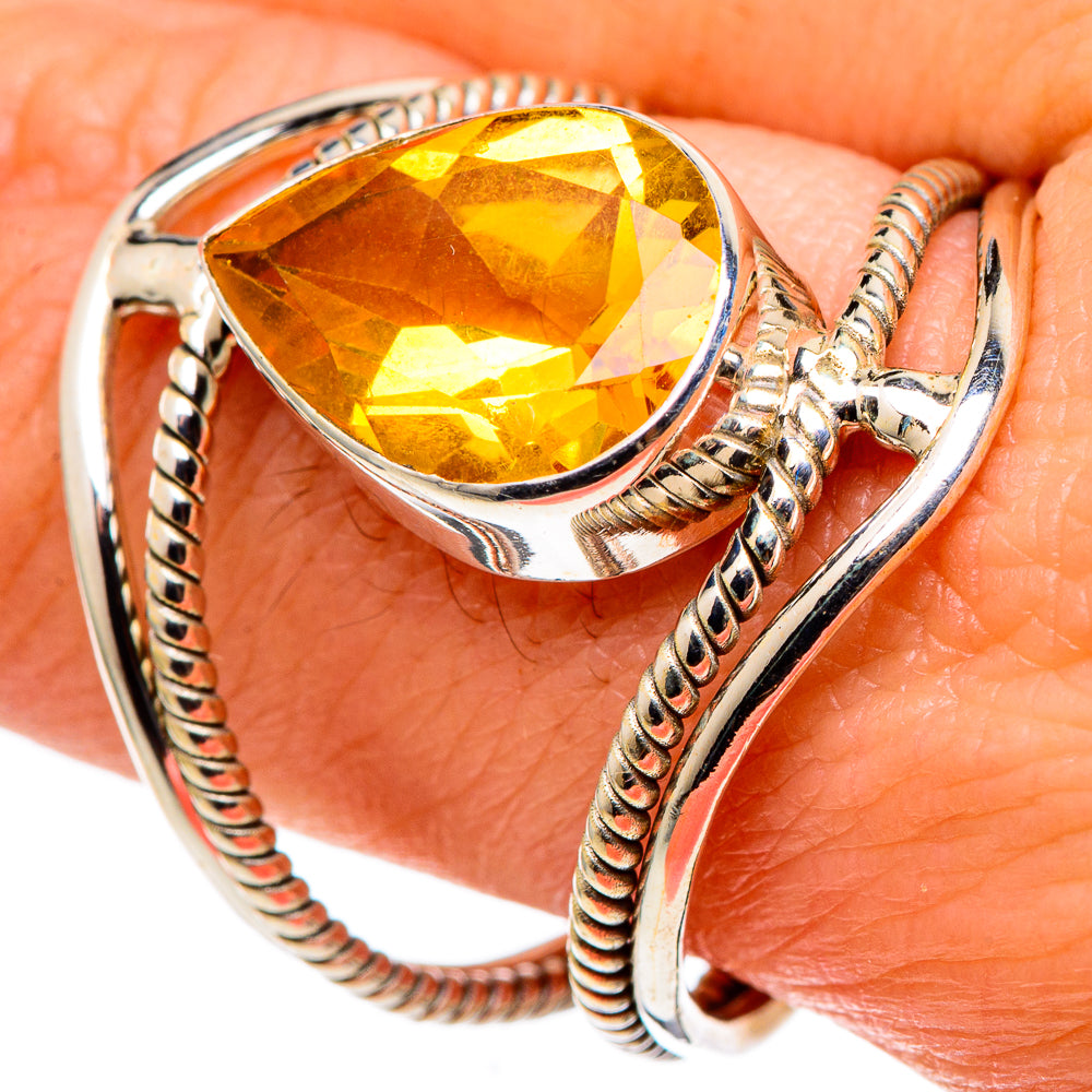 Citrine Rings handcrafted by Anasilvercos - RING97599