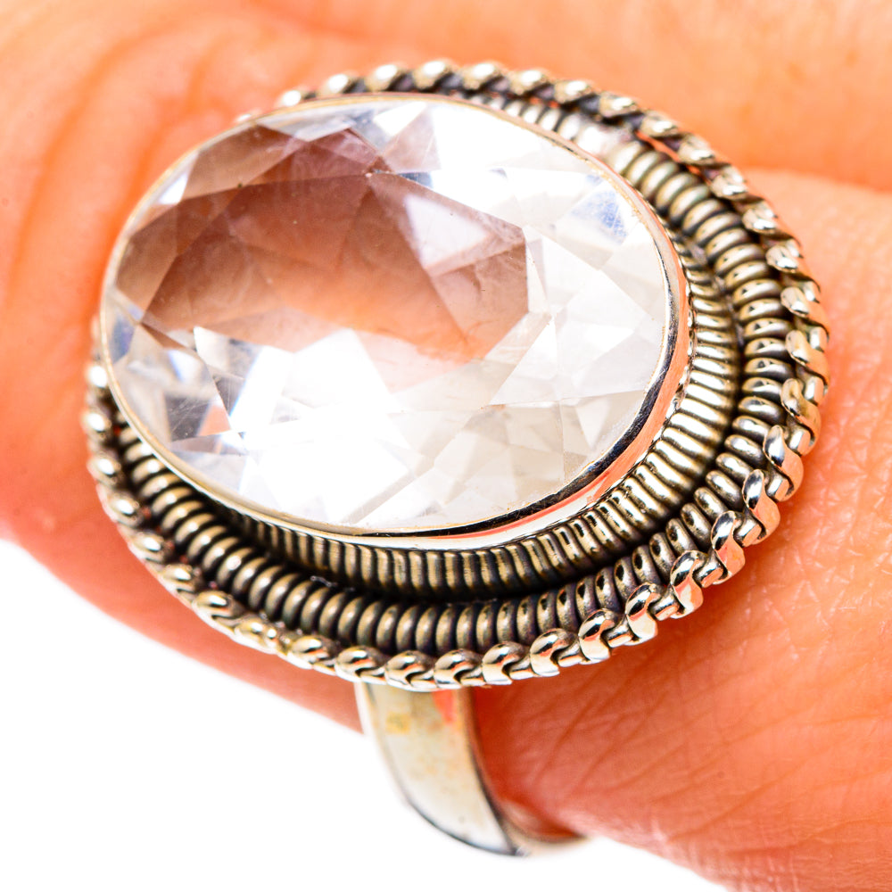 White Quartz Rings handcrafted by Anasilvercos - RING97611