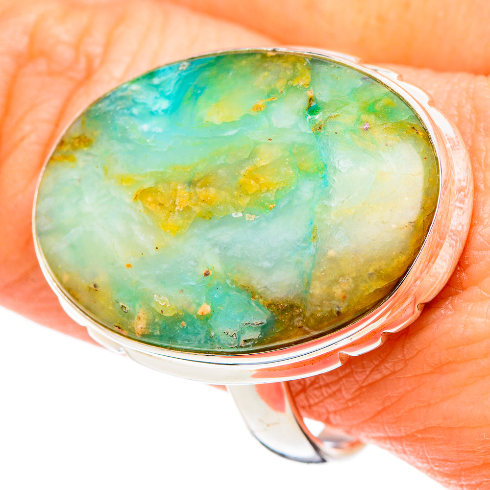 Peruvian Opal Rings handcrafted by Anasilvercos - RING97620