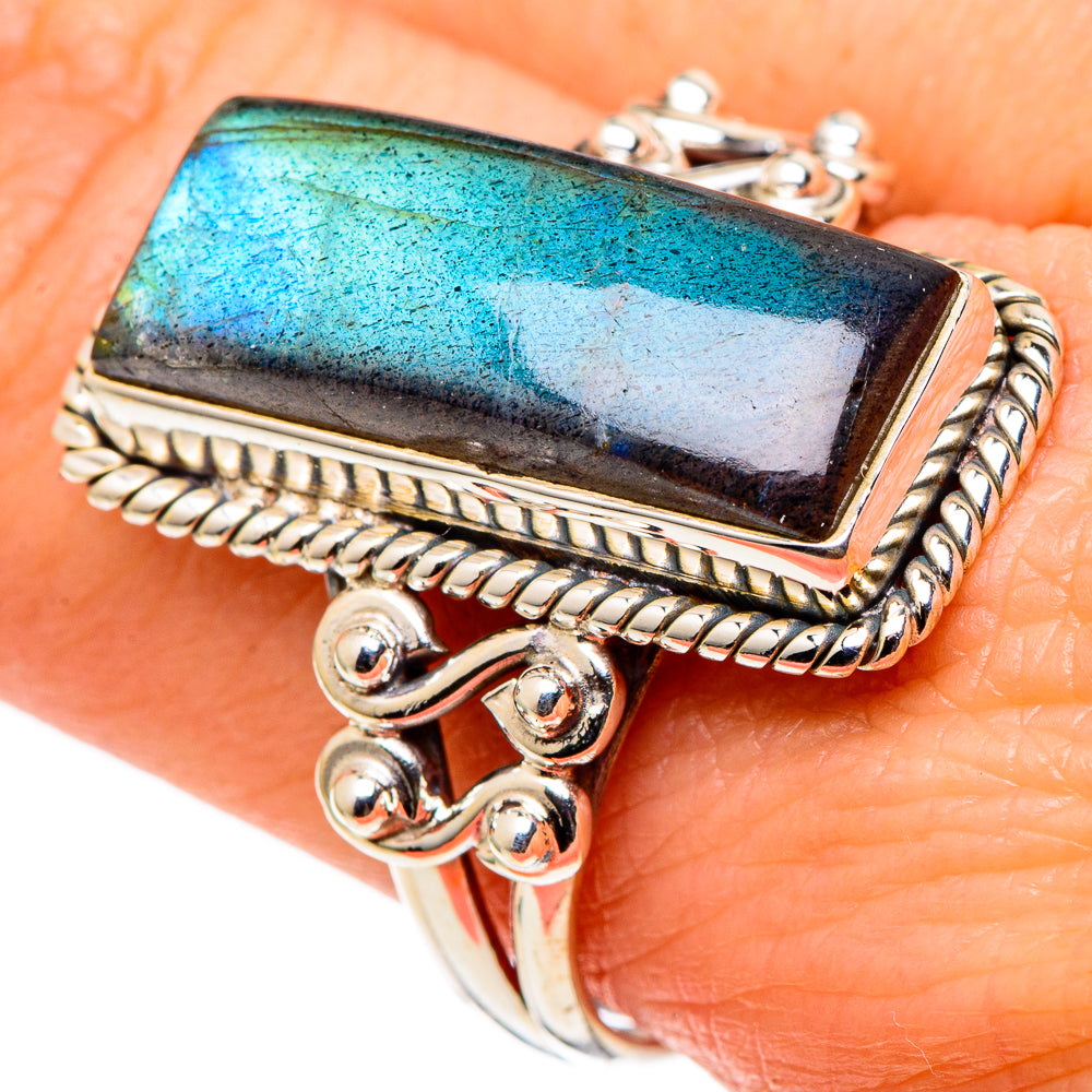 Labradorite Rings handcrafted by Anasilvercos - RING97622