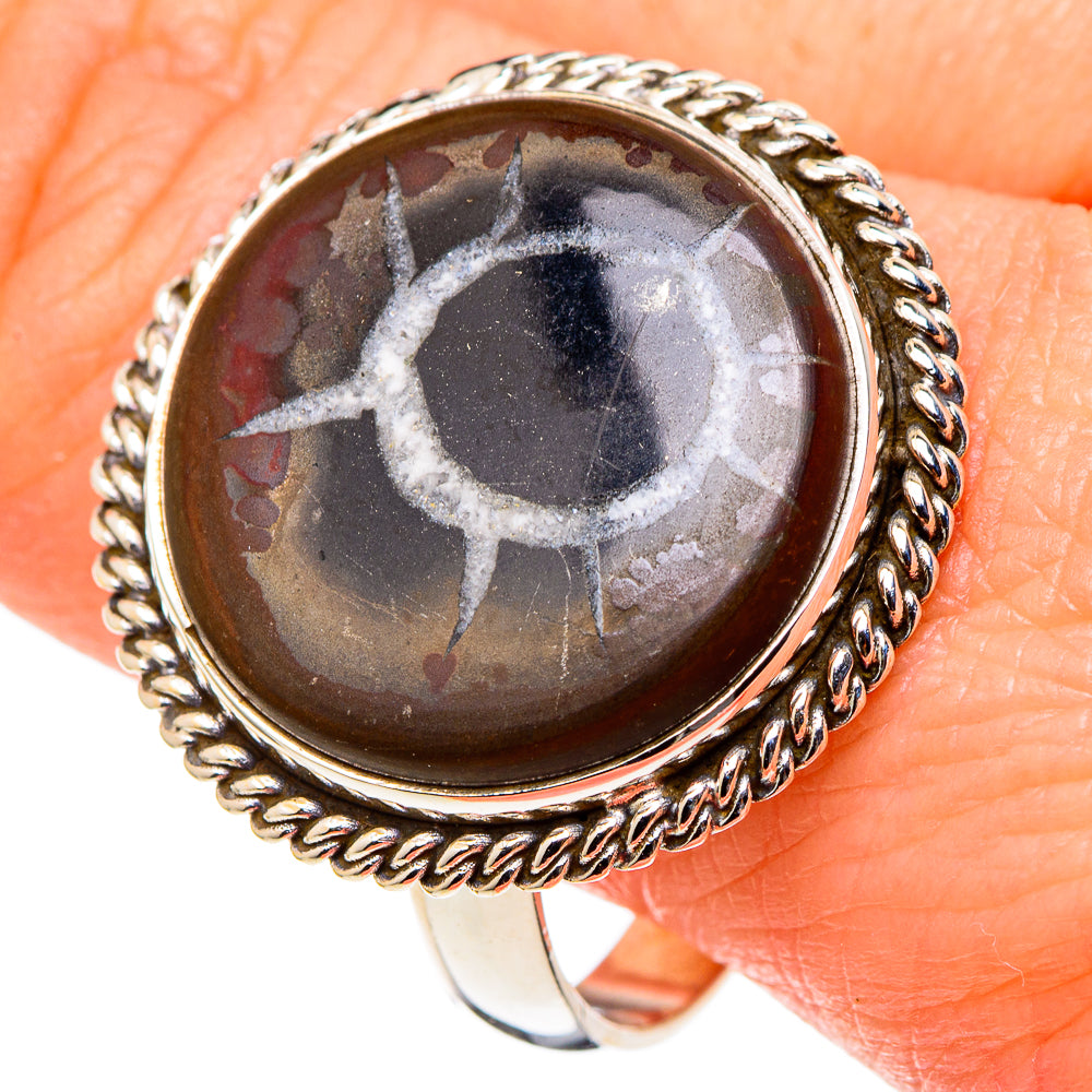 Septarian Geode Rings handcrafted by Anasilvercos - RING97630