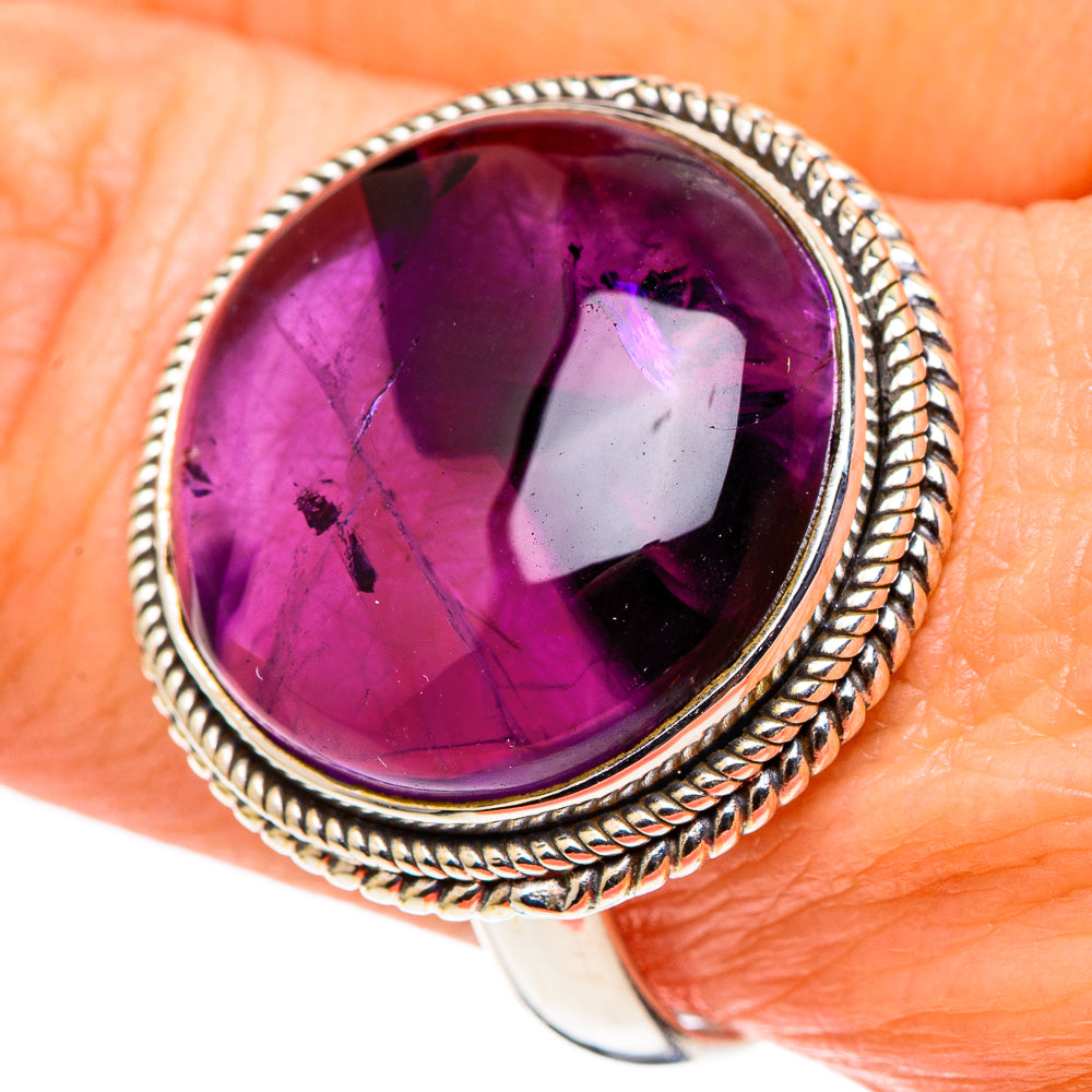 Star Amethyst Rings handcrafted by Anasilvercos - RING97640