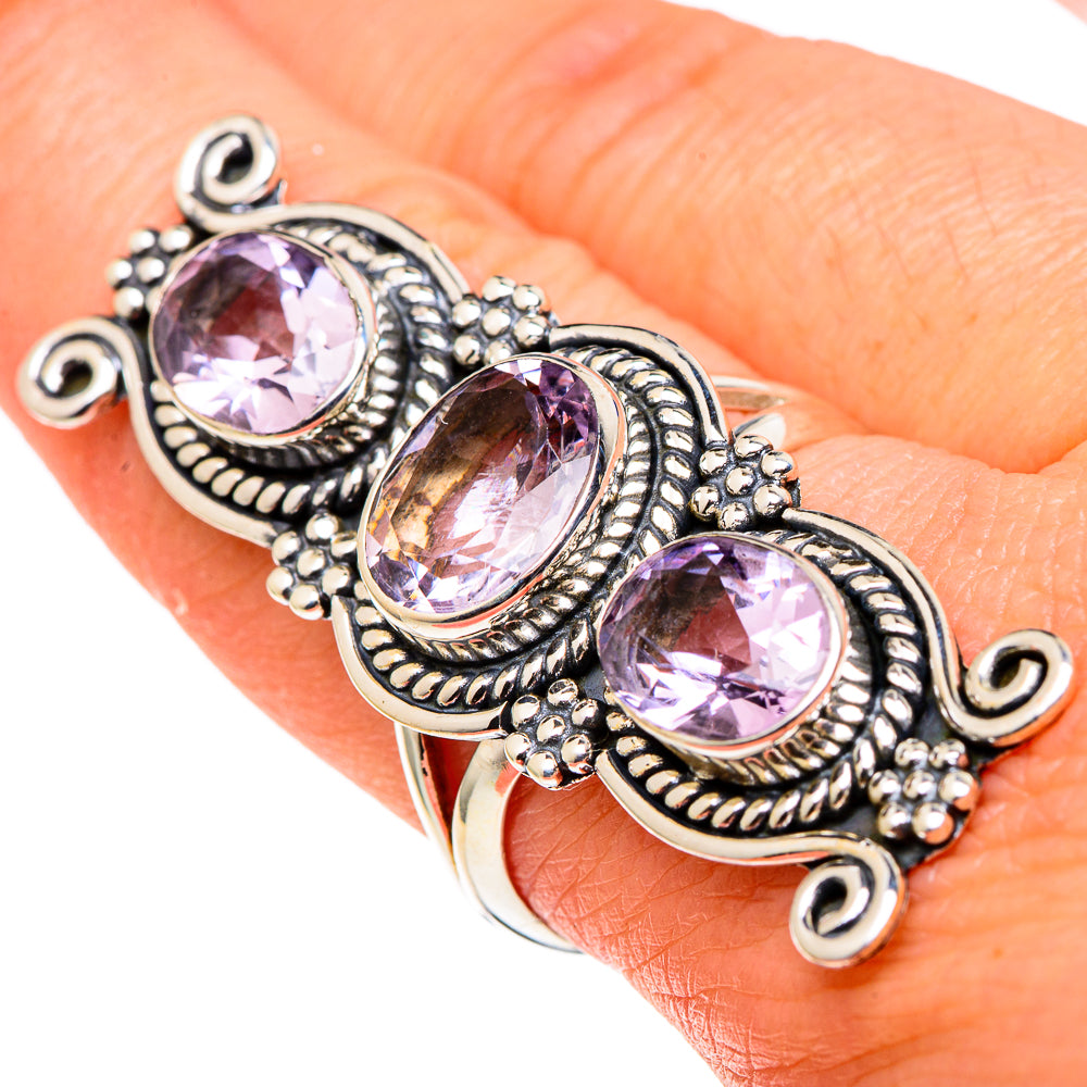 Kunzite Rings handcrafted by Anasilvercos - RING97641