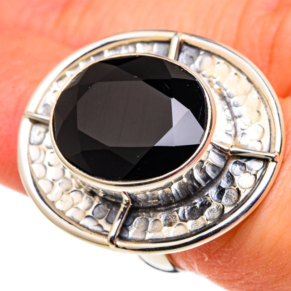 Black Onyx Rings handcrafted by Anasilvercos - RING97642