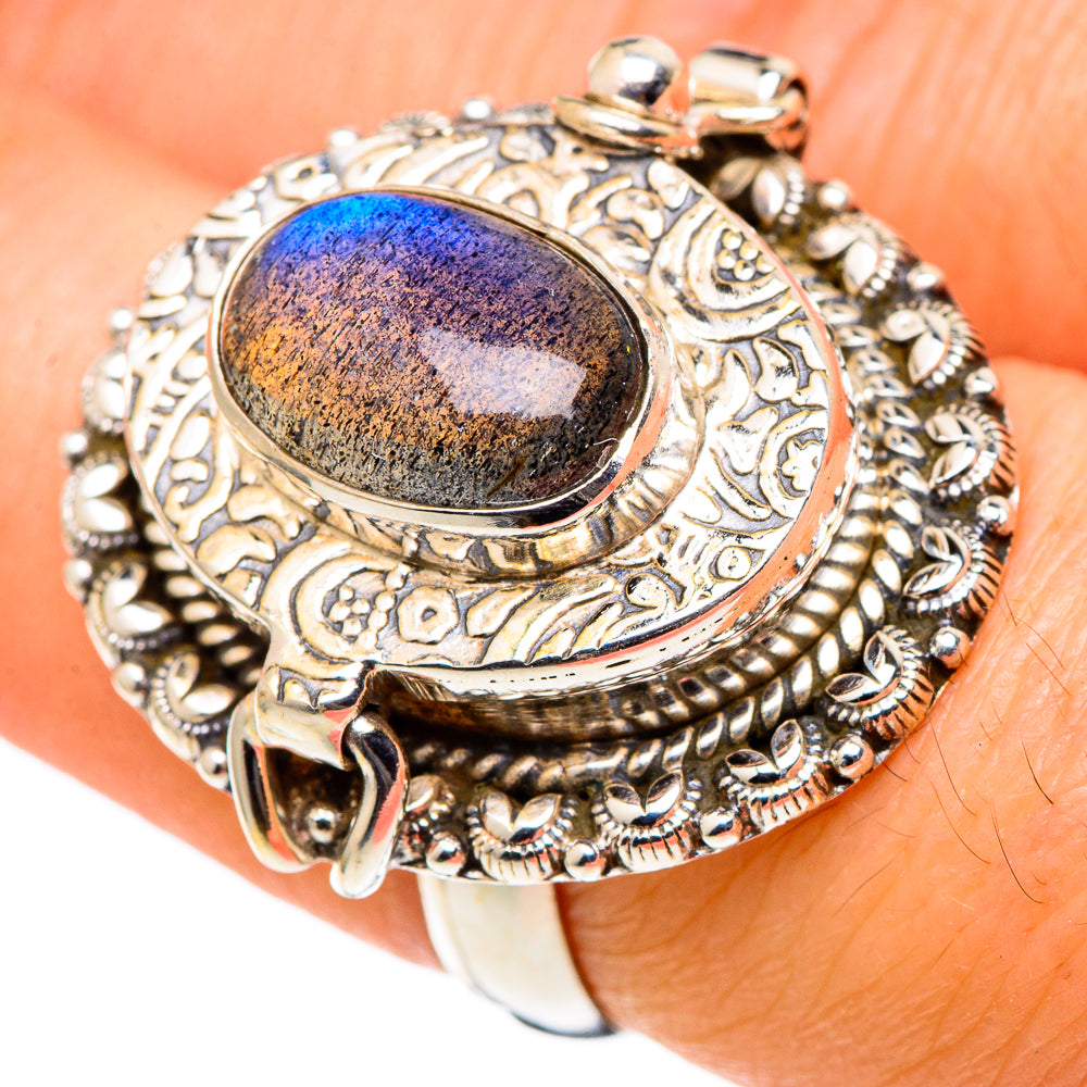 Labradorite Rings handcrafted by Anasilvercos - RING97653