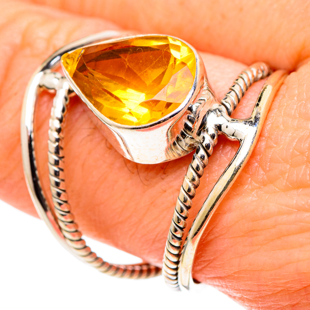 Citrine Rings handcrafted by Anasilvercos - RING97664
