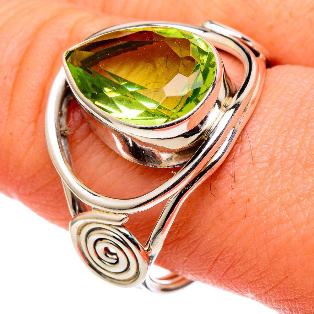 Peridot Rings handcrafted by Anasilvercos - RING97678