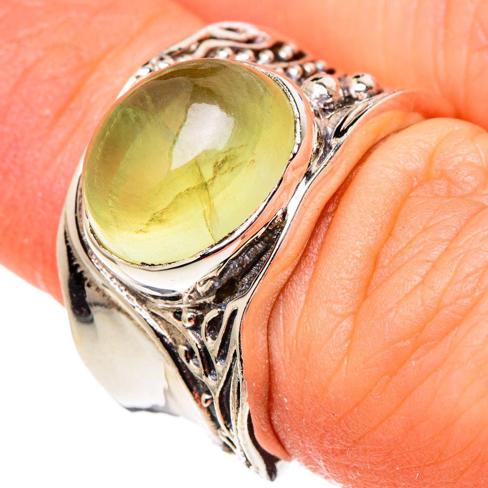 Prehnite Rings handcrafted by Anasilvercos - RING97680