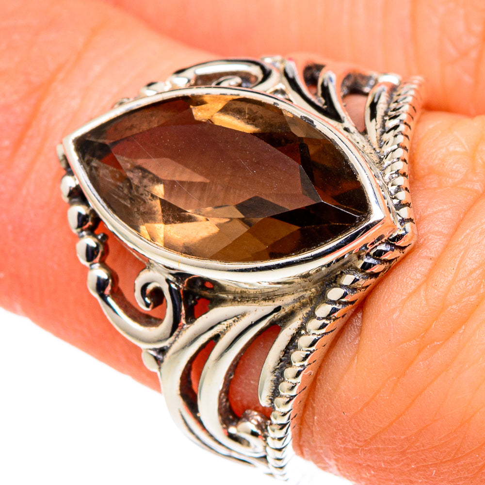 Smoky Quartz Rings handcrafted by Anasilvercos - RING97681