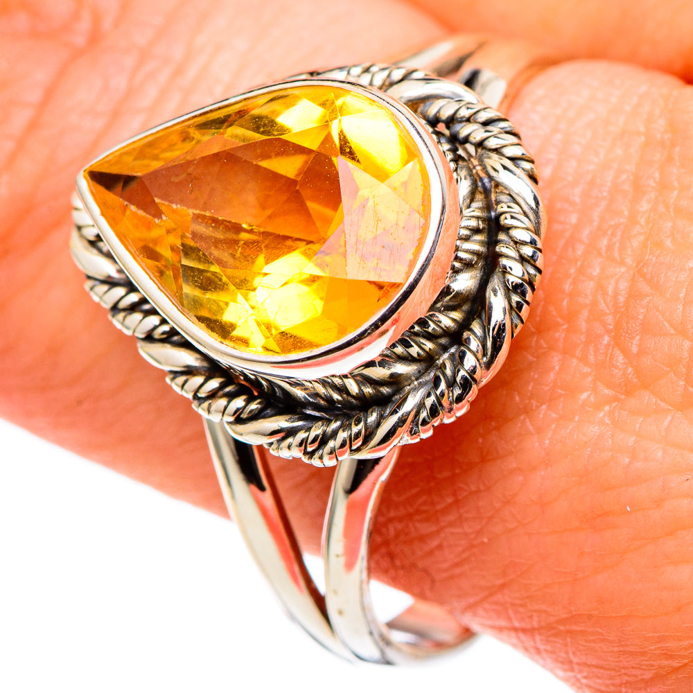 Citrine Rings handcrafted by Anasilvercos - RING97684