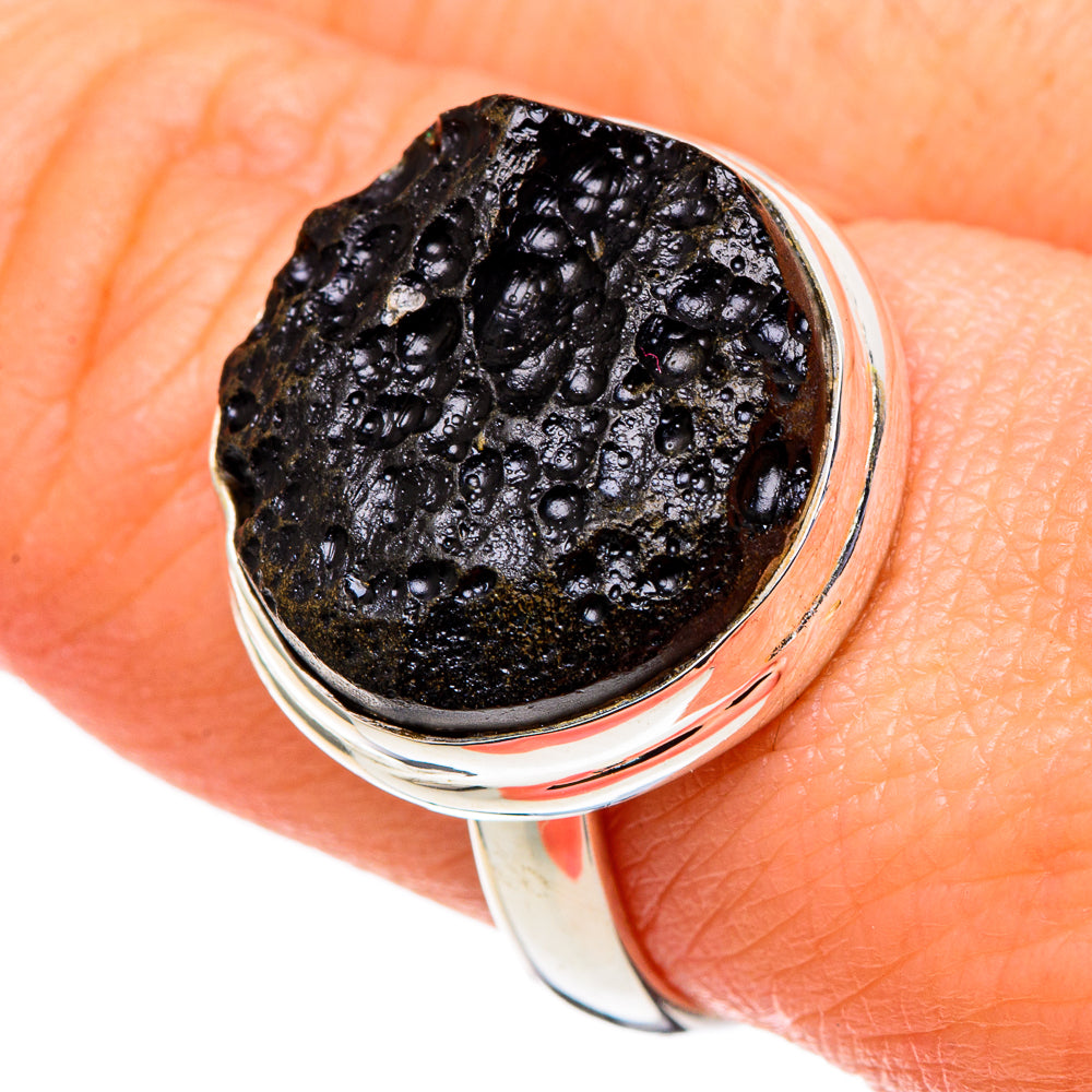 Tektite Rings handcrafted by Anasilvercos - RING97697