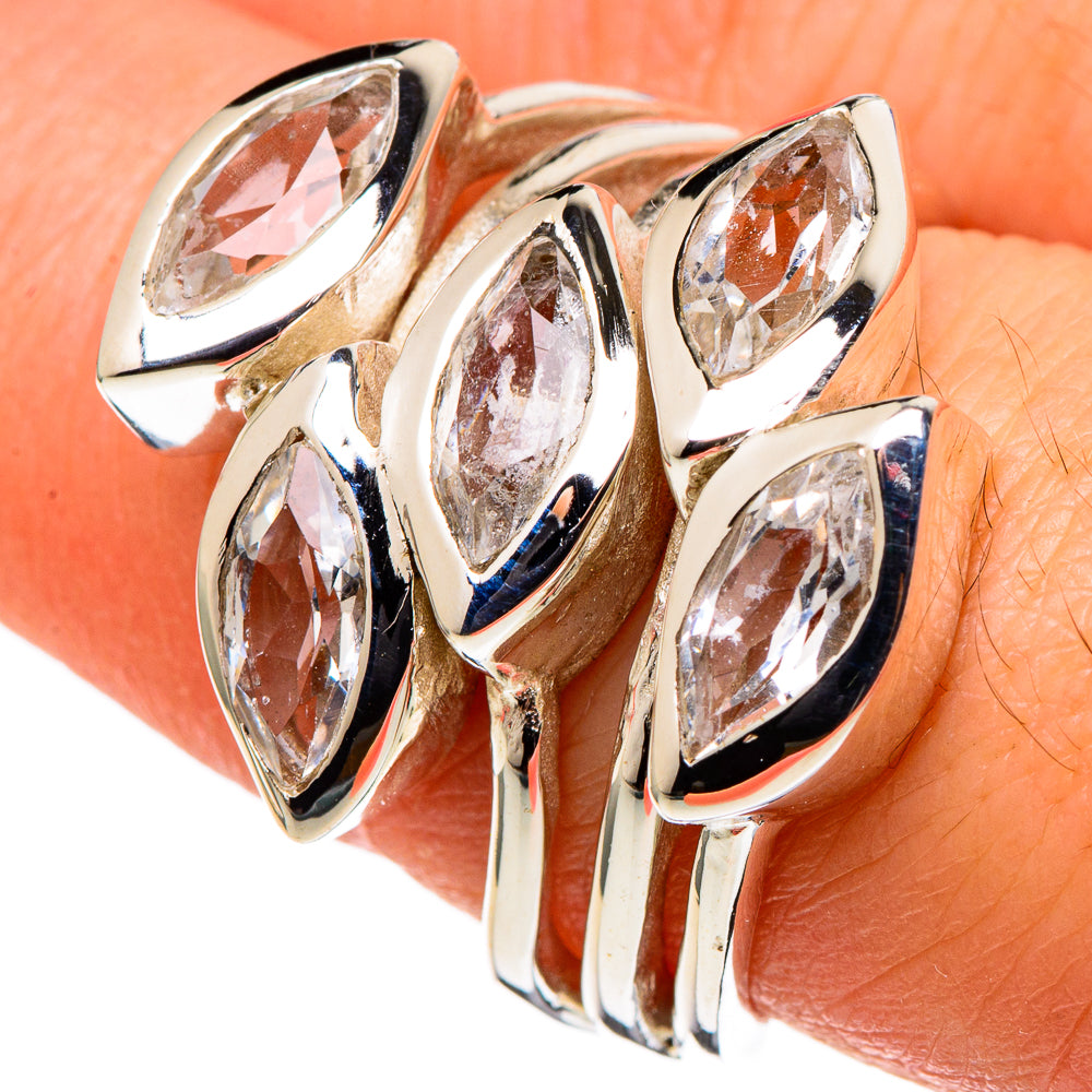 Rainbow Moonstone Rings handcrafted by Anasilvercos - RING97699