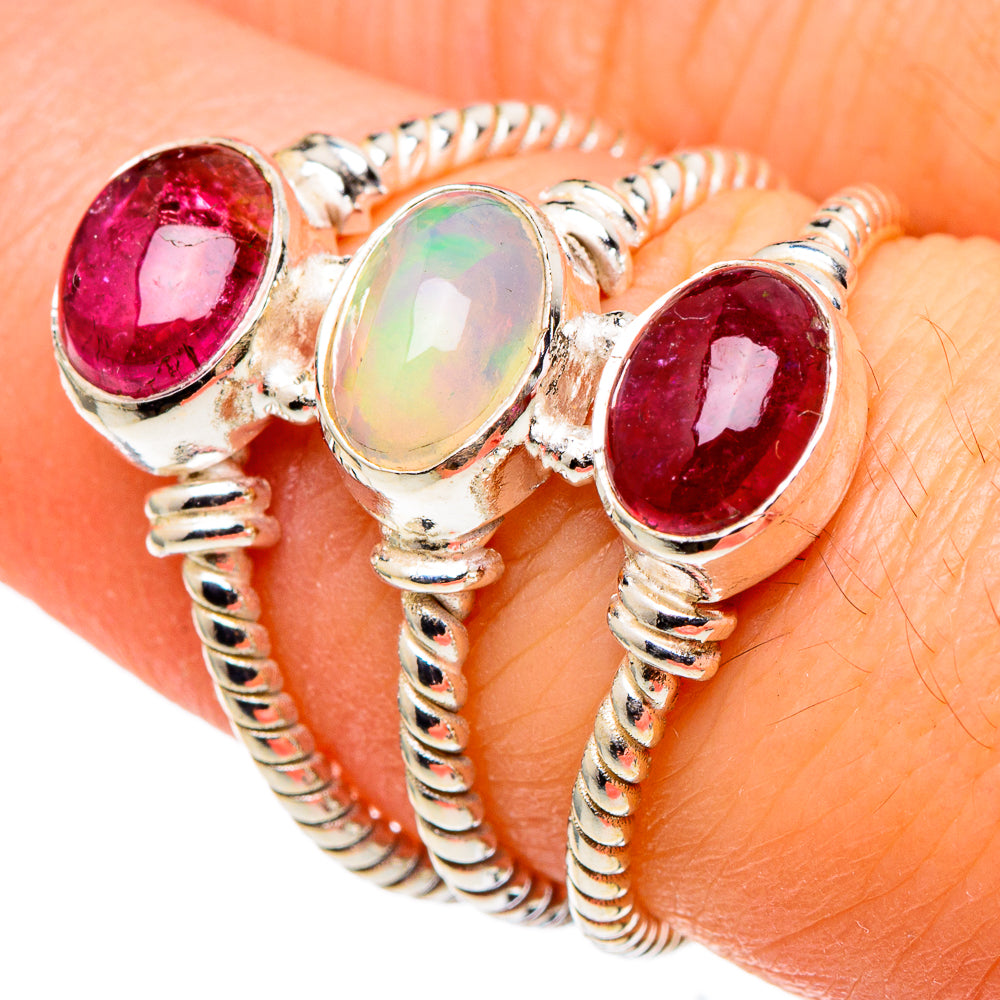 Ethiopian Opal Rings handcrafted by Anasilvercos - RING97702