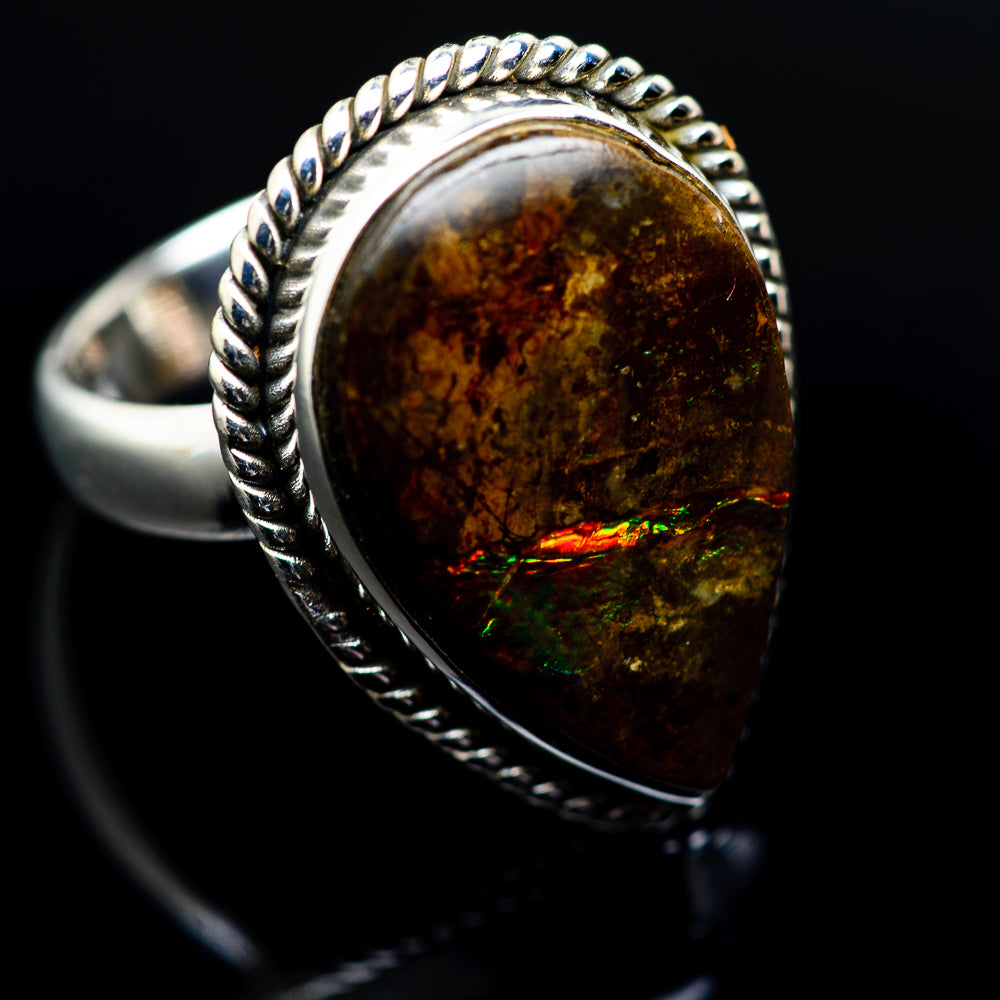 Ammolite Rings handcrafted by Anasilvercos - RING977107