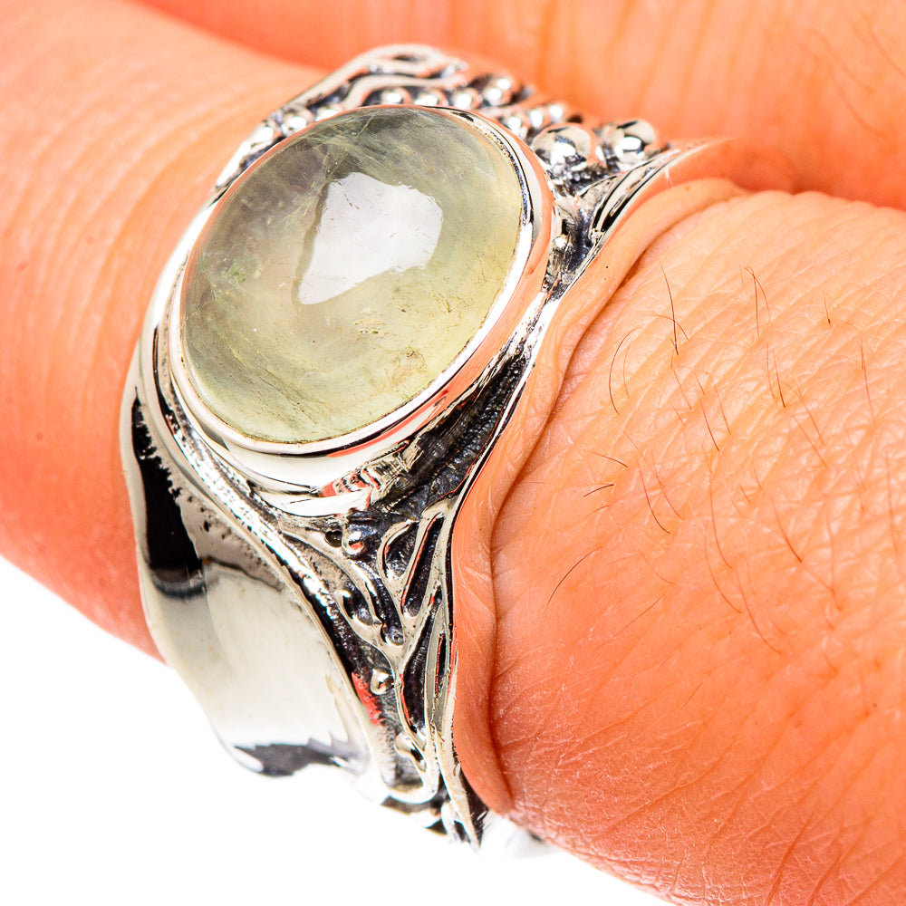 Prehnite Rings handcrafted by Anasilvercos - RING97719