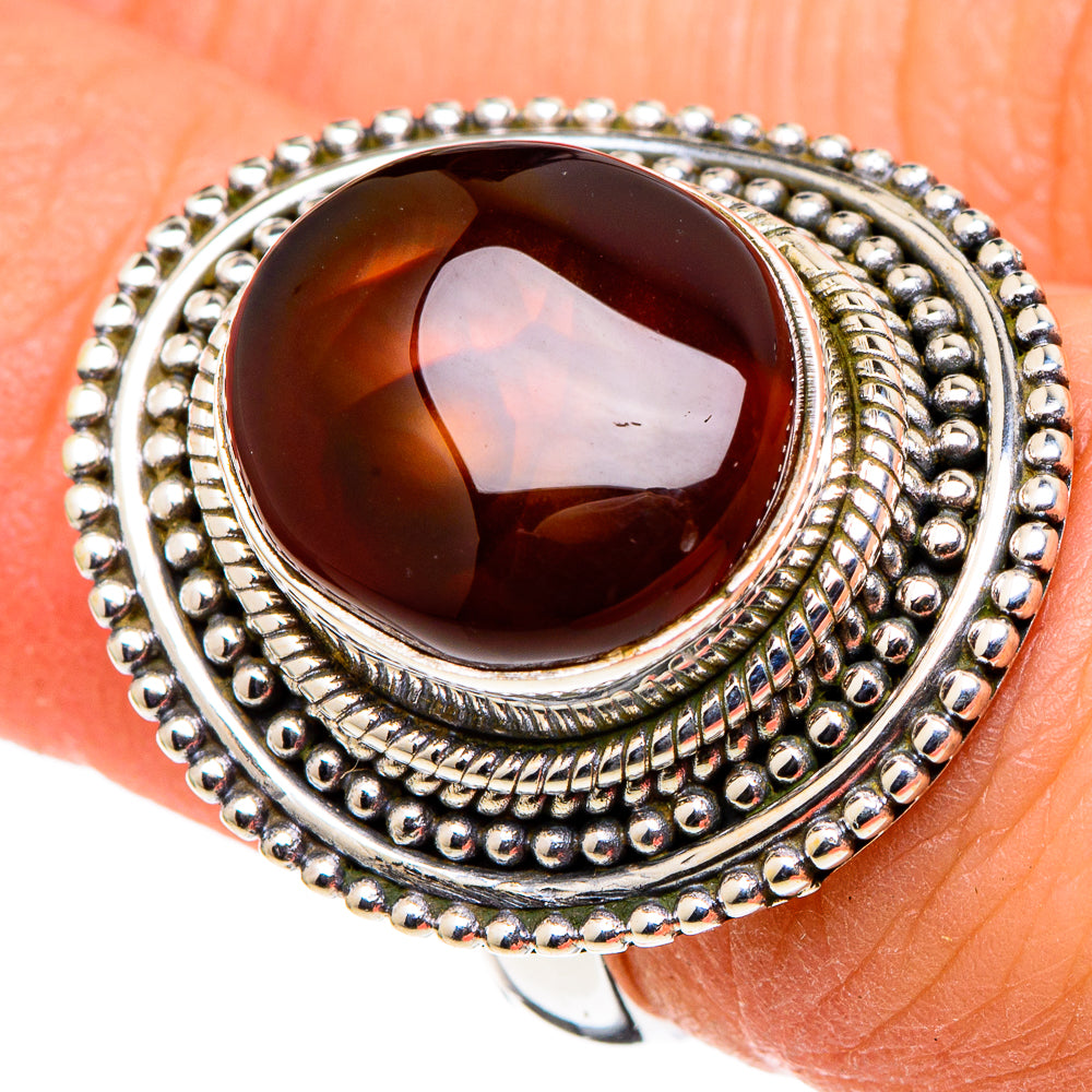 Mexican Fire Agate Rings handcrafted by Anasilvercos - RING97722