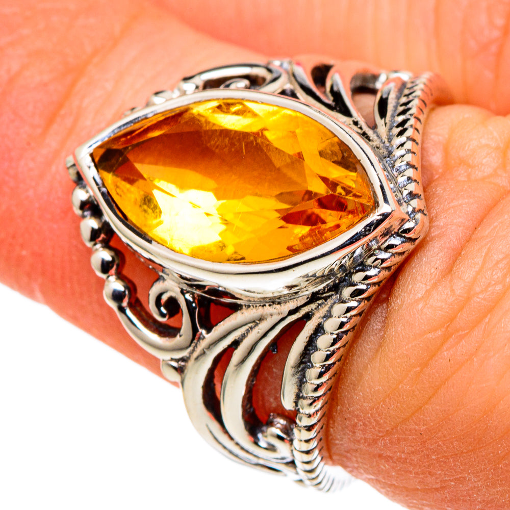 Citrine Rings handcrafted by Anasilvercos - RING97724