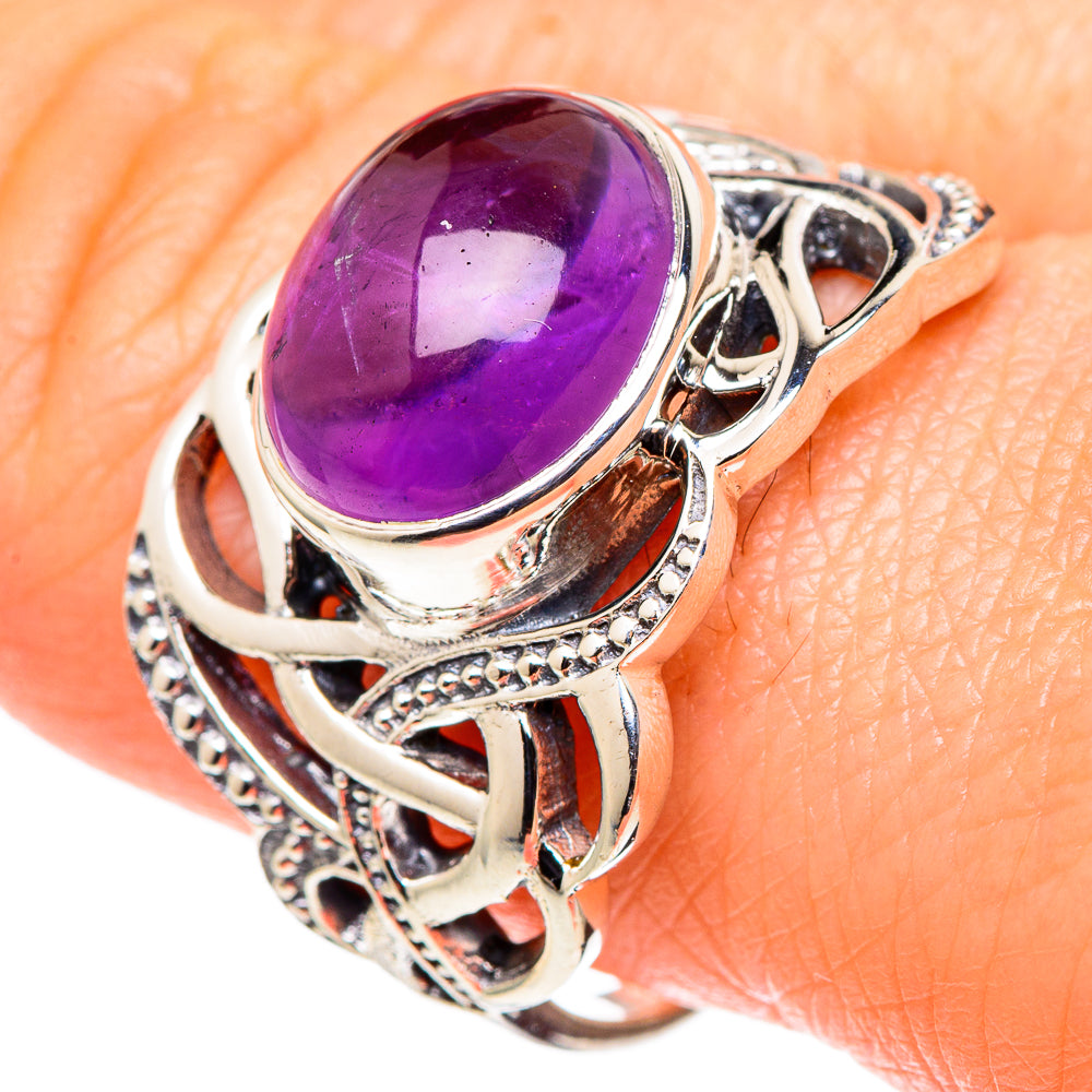 Amethyst Rings handcrafted by Anasilvercos - RING97734