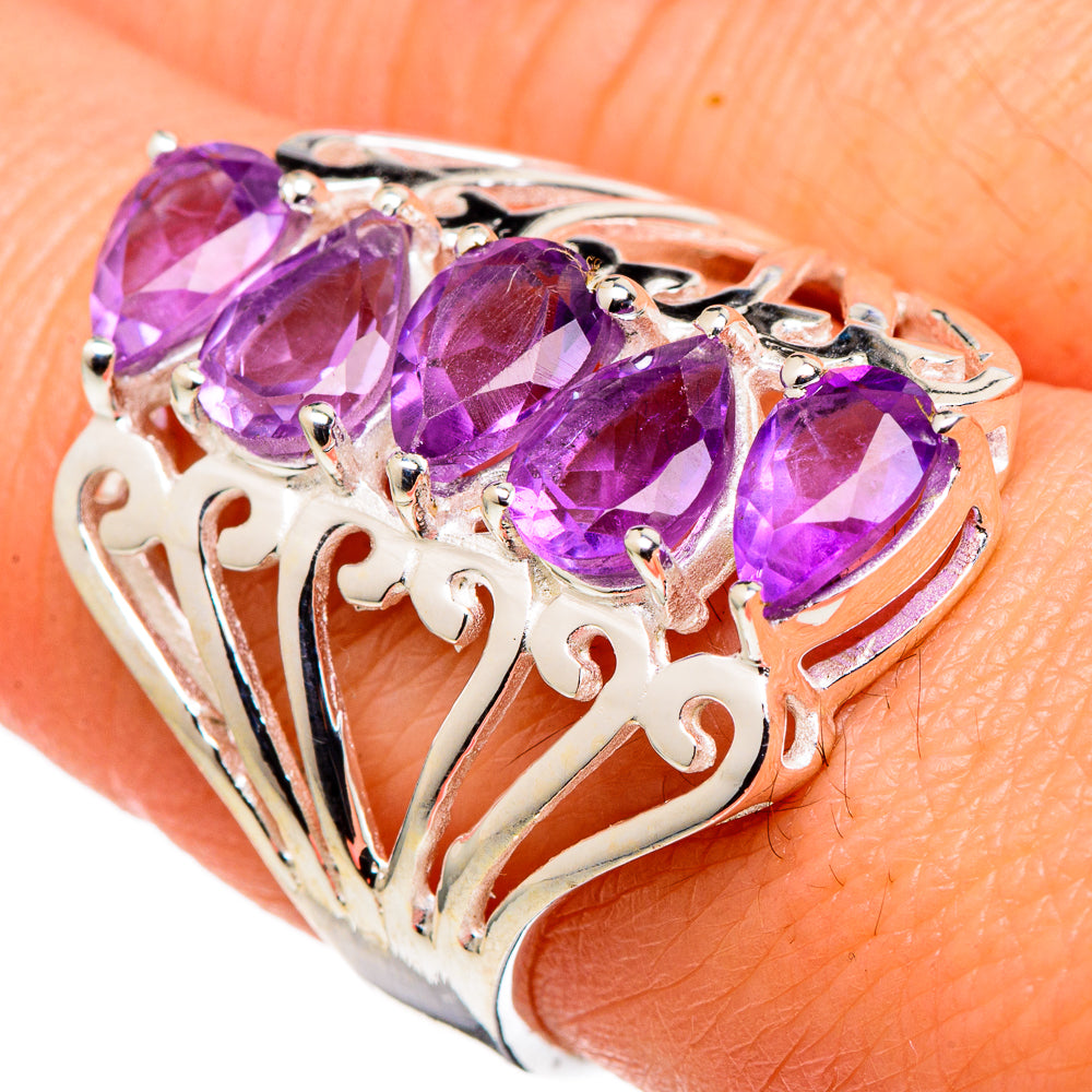 Amethyst Rings handcrafted by Anasilvercos - RING97735