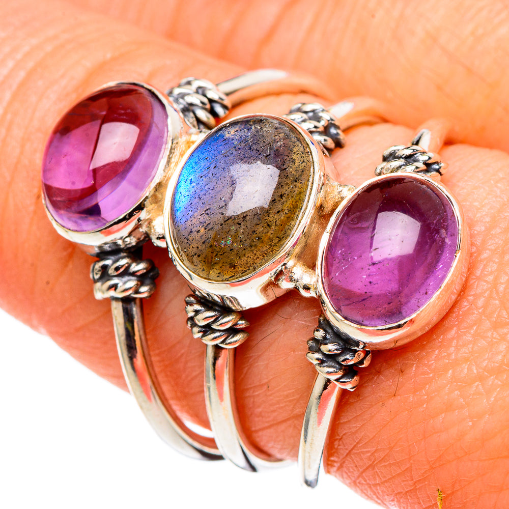 Labradorite Rings handcrafted by Anasilvercos - RING97741