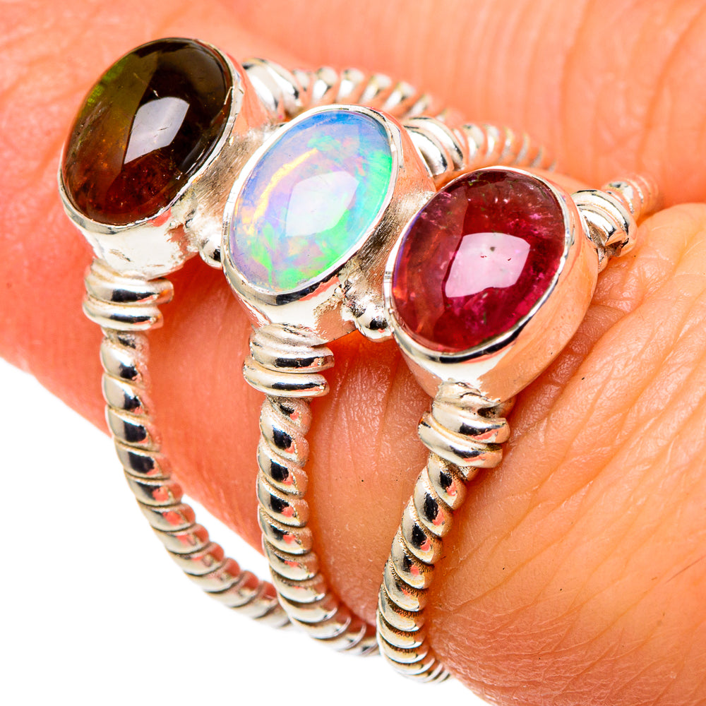 Ethiopian Opal Rings handcrafted by Anasilvercos - RING97743