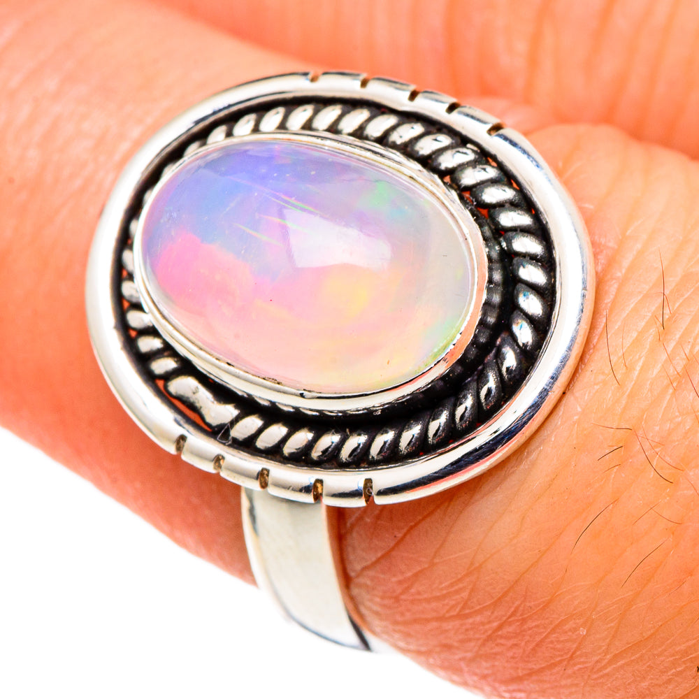 Ethiopian Opal Rings handcrafted by Anasilvercos - RING97746