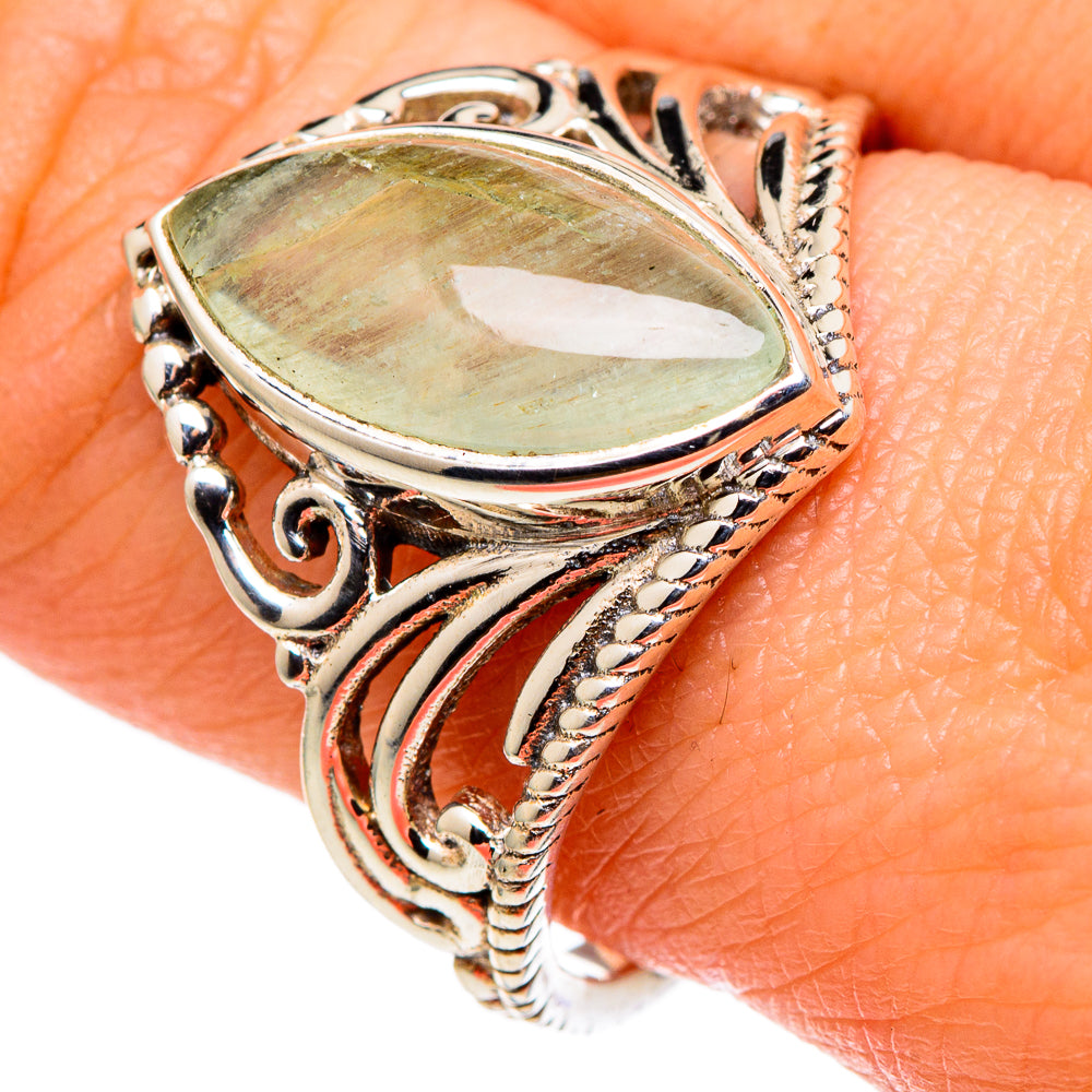 Prehnite Rings handcrafted by Anasilvercos - RING97753