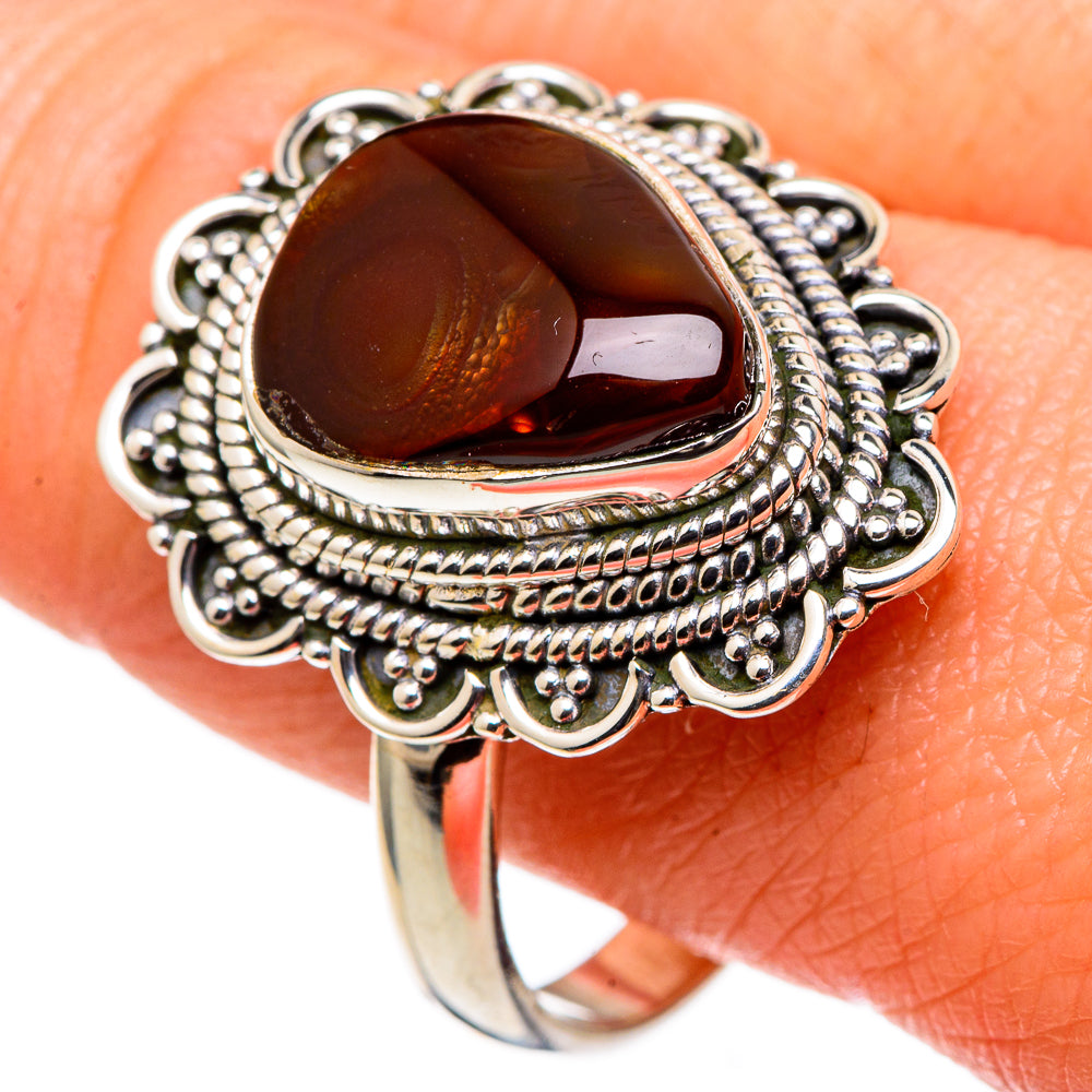 Mexican Fire Agate Rings handcrafted by Anasilvercos - RING97761