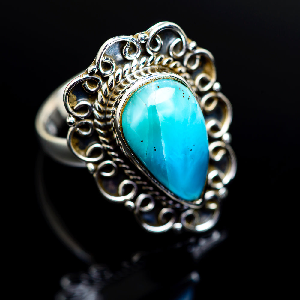 Larimar Rings handcrafted by Anasilvercos - RING977760