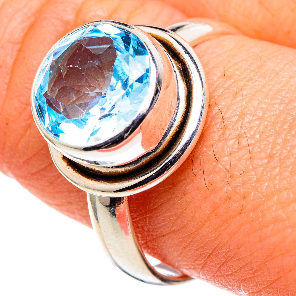 Blue Topaz Rings handcrafted by Anasilvercos - RING97795