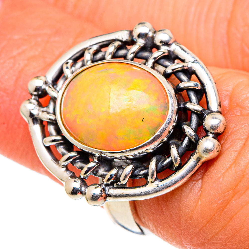 Ethiopian Opal Rings handcrafted by Anasilvercos - RING97819