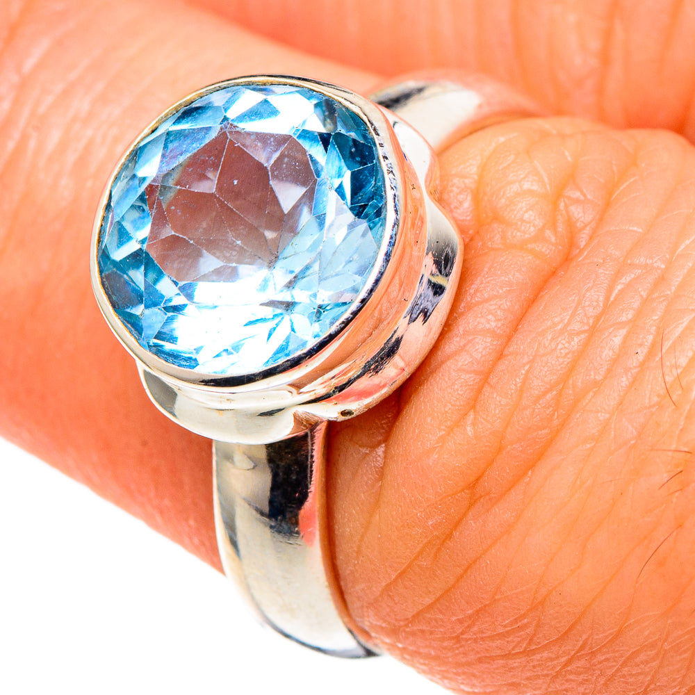 Blue Topaz Rings handcrafted by Anasilvercos - RING97822