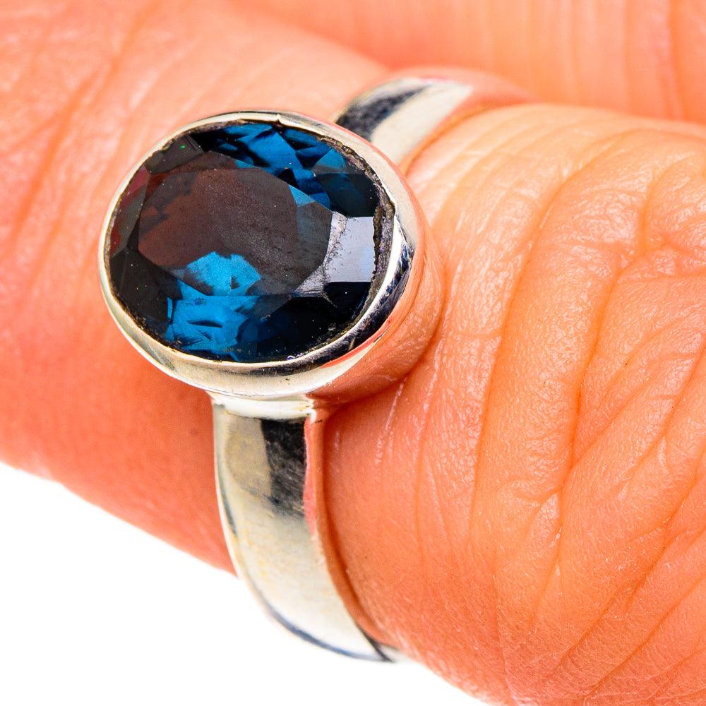 Blue Spinel Rings handcrafted by Anasilvercos - RING97827