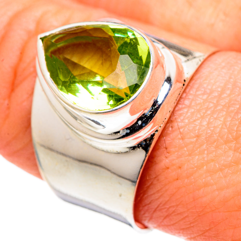 Peridot Rings handcrafted by Anasilvercos - RING97833