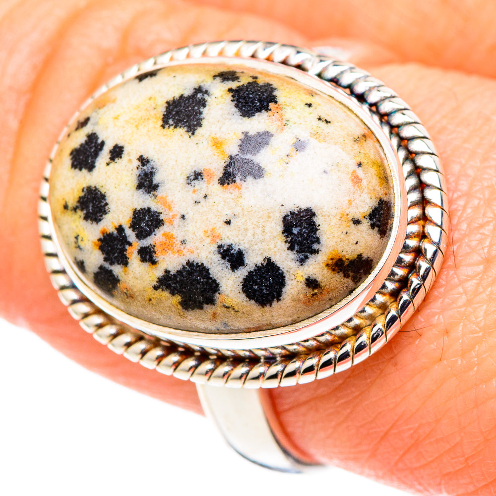 Dalmatian Jasper Rings handcrafted by Anasilvercos - RING97834
