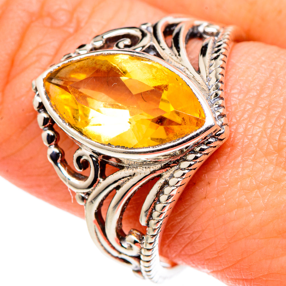 Citrine Rings handcrafted by Anasilvercos - RING97836