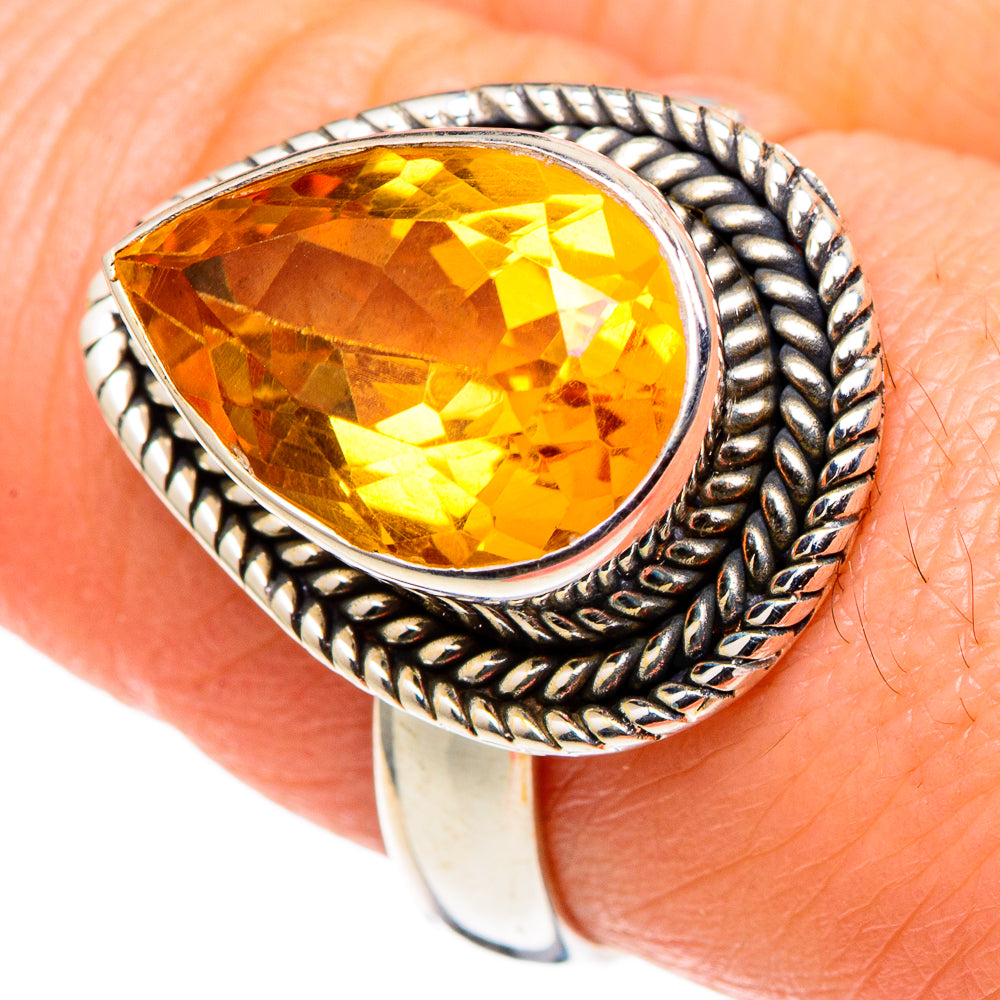 Citrine Rings handcrafted by Anasilvercos - RING97837